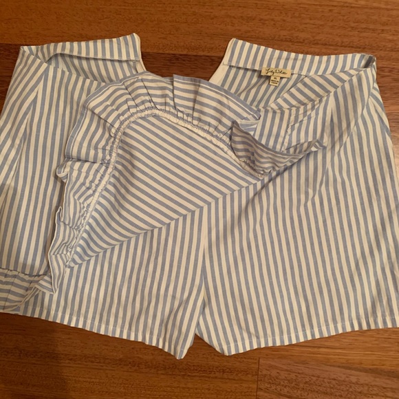 Sear-sucker blue and white skort - Picture 4 of 5